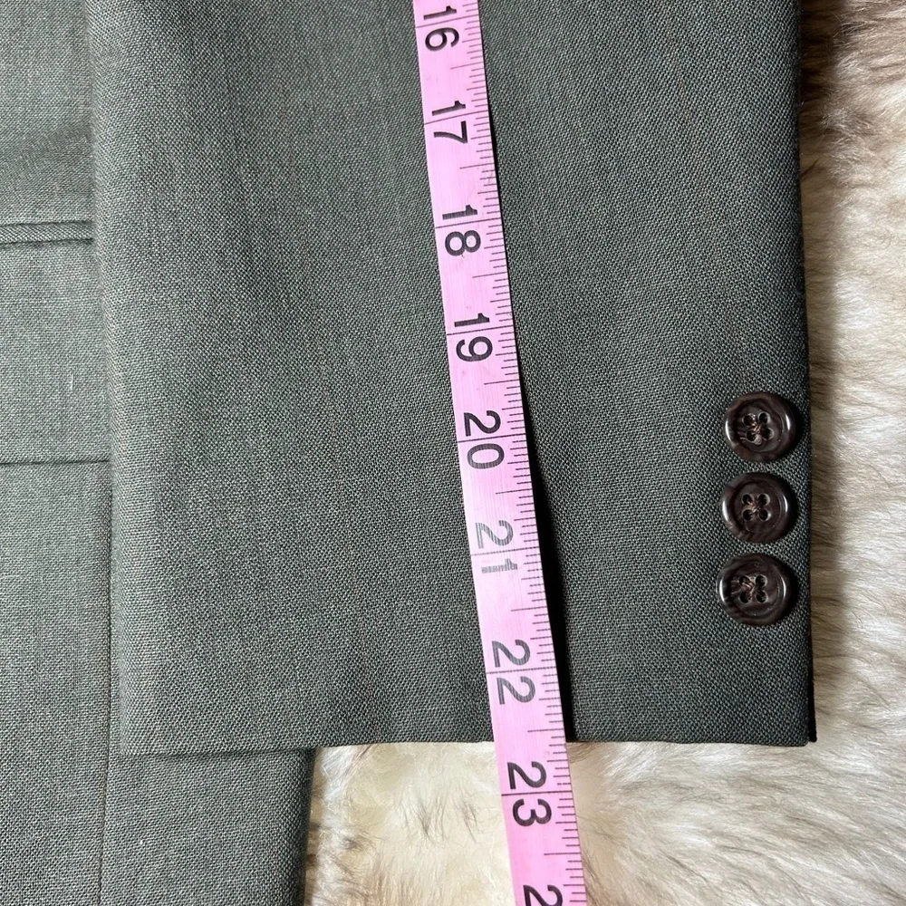 Men’s Sport Coat 40R Executive Collection Light Black 2 Button Blazer Jacket